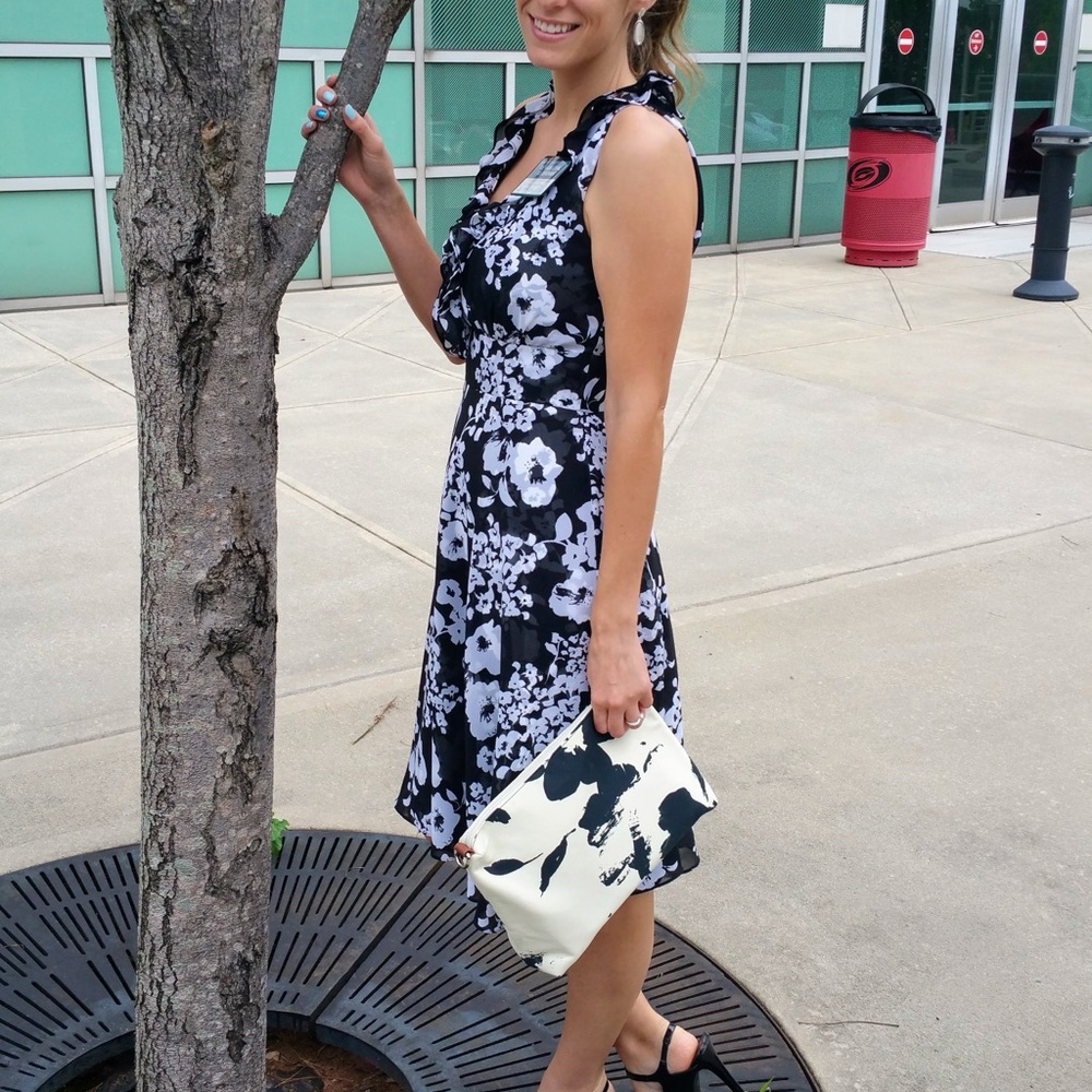 White House/Black Market Frilly Cool Summer Dress